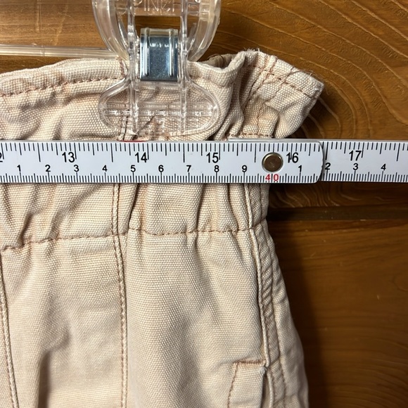 Free People Margate Pleated Trousers Pants Paperbag Waist Tan Md‎ casual lounge - Picture 2 of 9